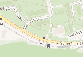 Mladenovova v obci Praha - mapa ulice