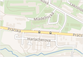 Mládežnická v obci Praha - mapa ulice