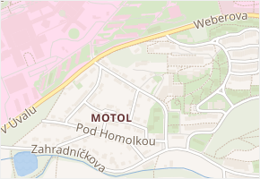 Motolská v obci Praha - mapa ulice