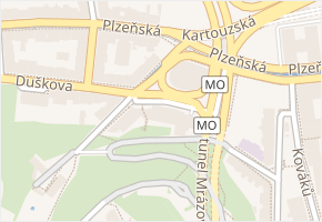 Mozartova v obci Praha - mapa ulice