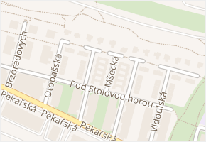 Mšecká v obci Praha - mapa ulice
