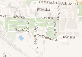 Myjavská v obci Praha - mapa ulice