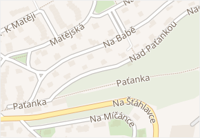 Na Babě v obci Praha - mapa ulice