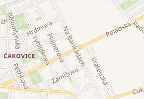 Na barikádách v obci Praha - mapa ulice