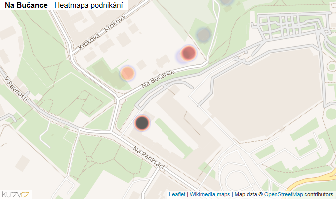 Mapa Na Bučance - Firmy v ulici.