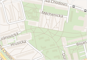 Na Chodovci v obci Praha - mapa ulice
