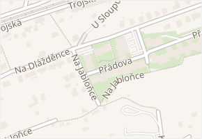 Na dlážděnce v obci Praha - mapa ulice