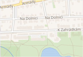 Na dolnici v obci Praha - mapa ulice