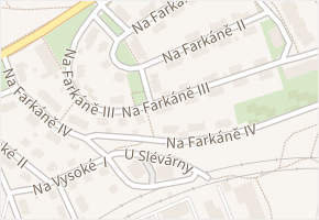 Na Farkáně III v obci Praha - mapa ulice