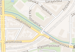Na Folimance v obci Praha - mapa ulice
