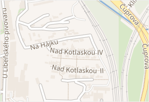 Na hájku v obci Praha - mapa ulice