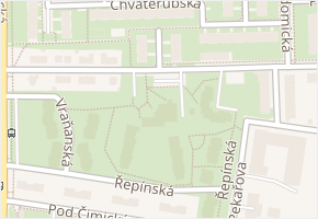 Na hranicích v obci Praha - mapa ulice