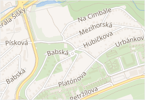 Na hupech v obci Praha - mapa ulice