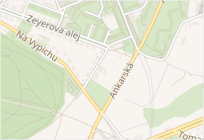 Na klášterním v obci Praha - mapa ulice