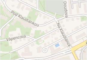 Na Klaudiánce v obci Praha - mapa ulice