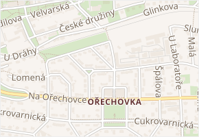 Na klínku v obci Praha - mapa ulice