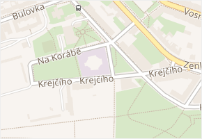 Na Korábě v obci Praha - mapa ulice