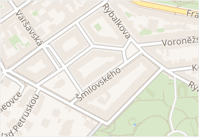 Na Kozačce v obci Praha - mapa ulice
