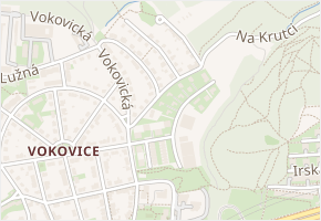 Na krutci v obci Praha - mapa ulice