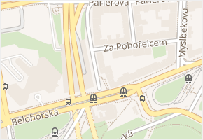 Na Malovance v obci Praha - mapa ulice