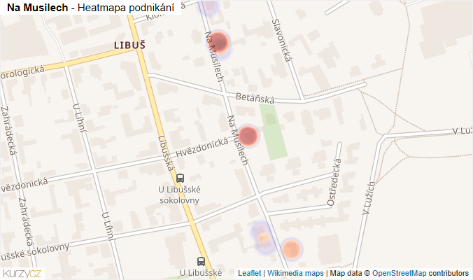 Mapa Na Musilech - Firmy v ulici.