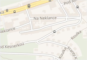 Na Neklance v obci Praha - mapa ulice