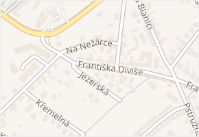 Na Nežárce v obci Praha - mapa ulice