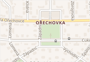 Na Ořechovce v obci Praha - mapa ulice