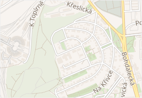 Na pahorku v obci Praha - mapa ulice