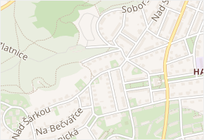 Na Pahoubce v obci Praha - mapa ulice