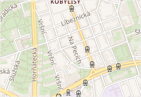 Na pecích v obci Praha - mapa ulice
