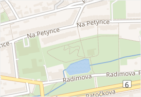 Na Petynce v obci Praha - mapa ulice