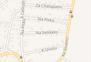 Na písku v obci Praha - mapa ulice