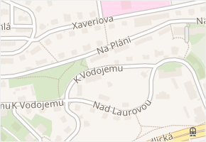 Na pláni v obci Praha - mapa ulice