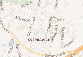 Na pozorce v obci Praha - mapa ulice