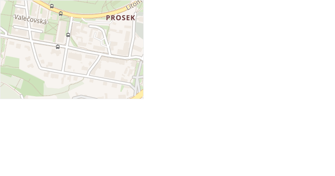 Na Prosecké vyhlídce v obci Praha - mapa ulice