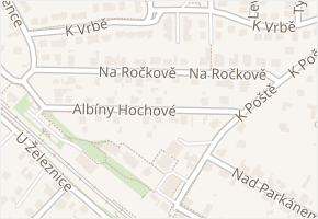 Na Ročkově v obci Praha - mapa ulice