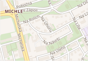Na rolích v obci Praha - mapa ulice