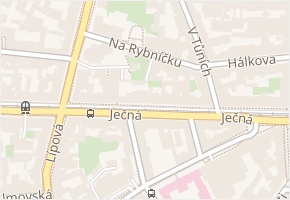 Na Rybníčku v obci Praha - mapa ulice