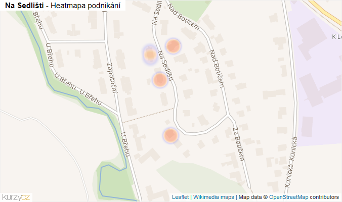 Mapa Na Sedlišti - Firmy v ulici.