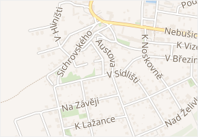 Na skále v obci Praha - mapa ulice