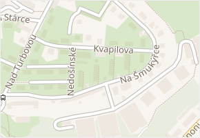 Na Šmukýřce v obci Praha - mapa ulice