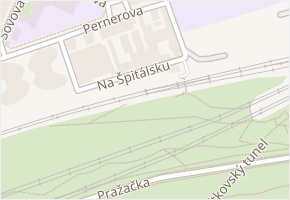 Na Špitálsku v obci Praha - mapa ulice