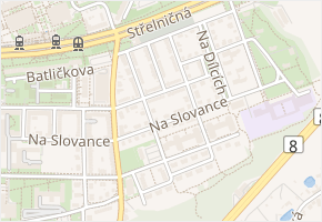 Na štěpnici v obci Praha - mapa ulice