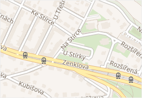 Na Stírce v obci Praha - mapa ulice