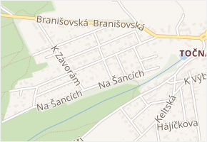 Na Stráňkách v obci Praha - mapa ulice