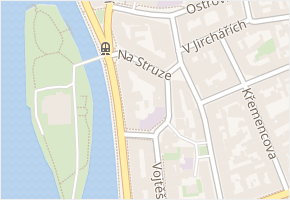 Na struze v obci Praha - mapa ulice