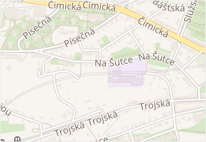 Na Šutce v obci Praha - mapa ulice