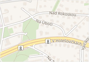 Na úbočí v obci Praha - mapa ulice