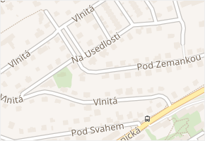 Na usedlosti v obci Praha - mapa ulice